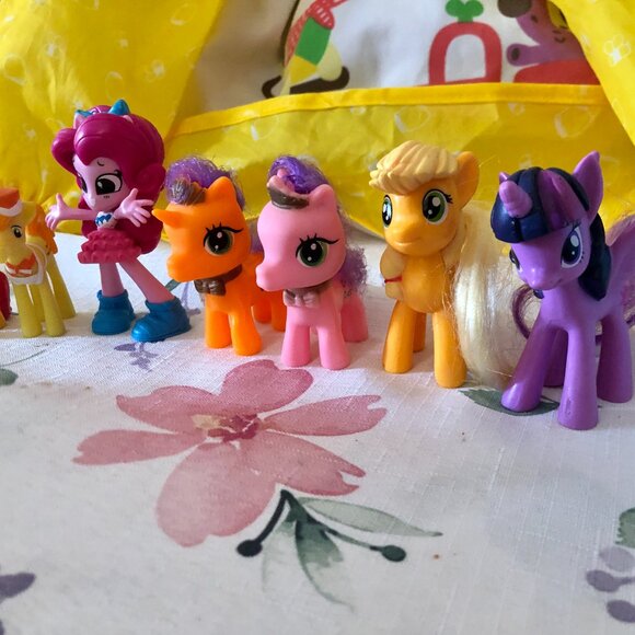Lot of 7 My Little Pony Hasbro Brushable Hair Figures Equestria Girls Pinkie Pie - Picture 3 of 8